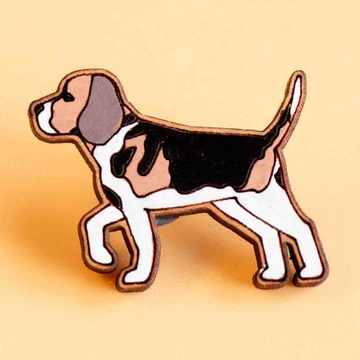 Håndmalet engelsk pointer kirsebærtræstiftmærke - PL40231 for engroshandel hos Robin Valley