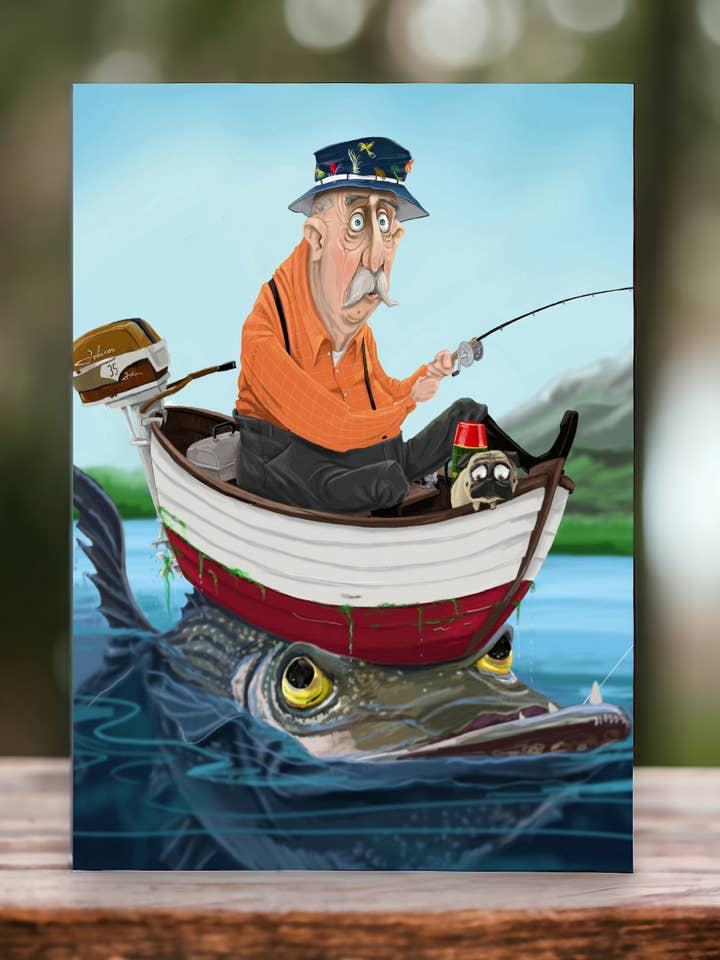 Big Fish | Greeting Card for wholesale by Mark Ludy Art Books & Games