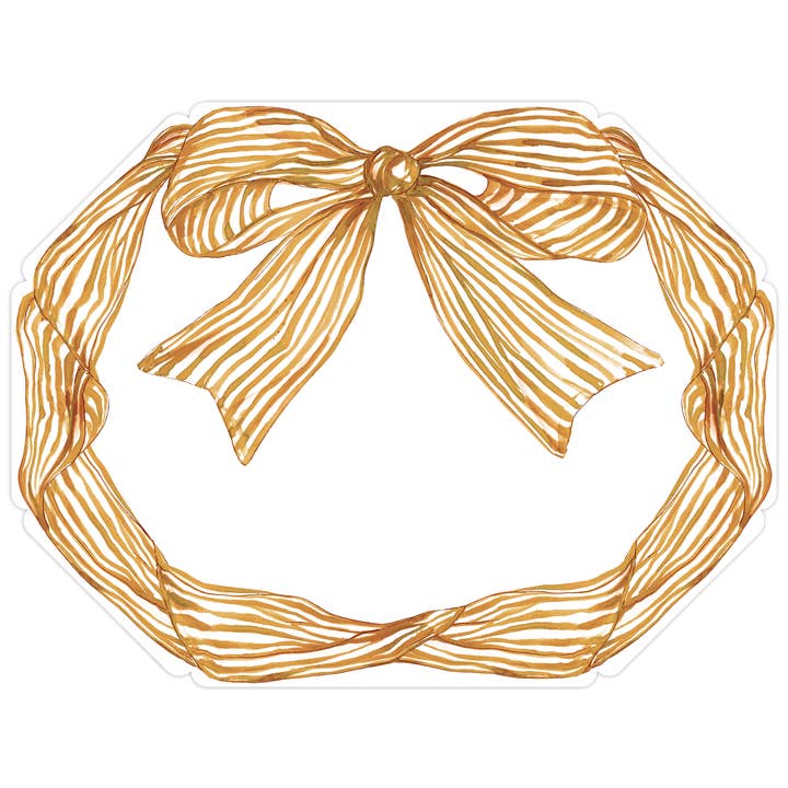 Guldstrimmiga rosettformade eleganta utskurna bordsunderlägg för wholesale av RosanneBeck Collections