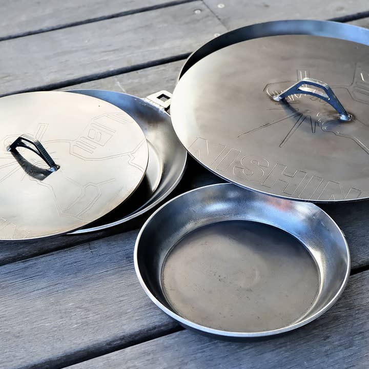 NISHINAGA Black Iron Skin Lid for Frying Pan 284 | Japan for wholesale by REALJAPANPROJECT