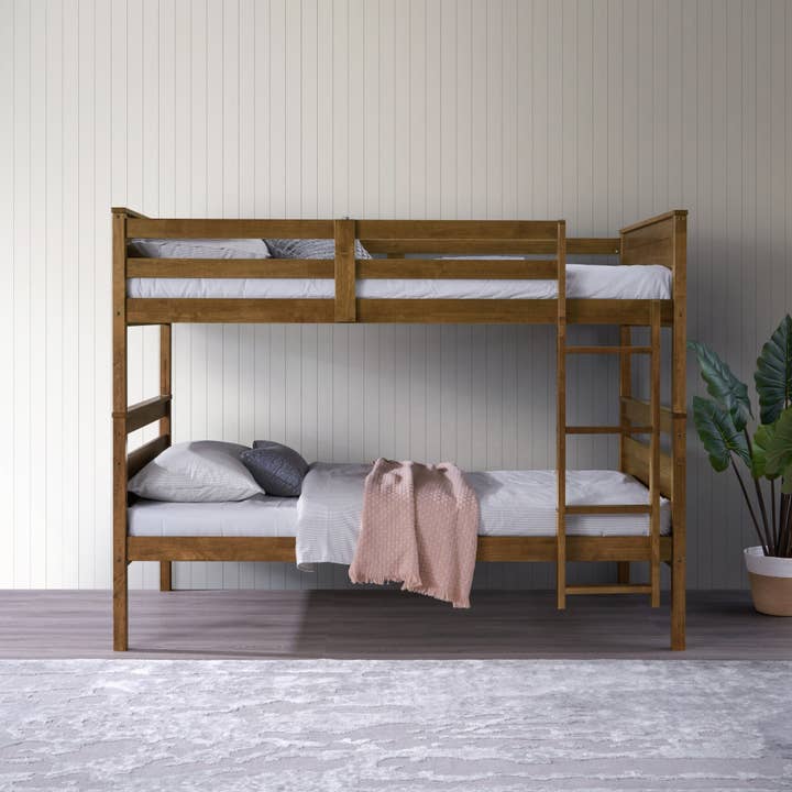 Home Design - Wholesale Bed - Home Design Exeter Twin Over Twin Solid Wood Standard Bunk Bed Frame12