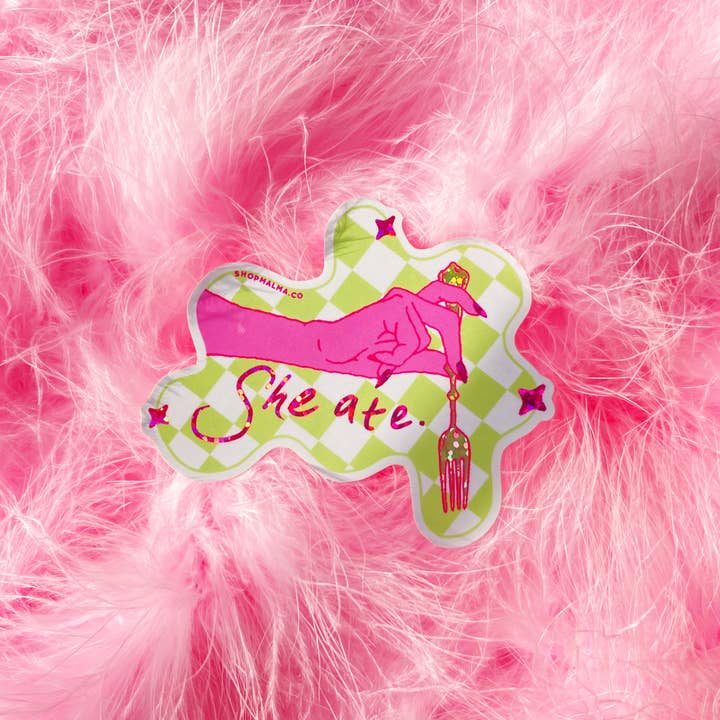 She Ate Sticker for wholesale by Shop Malma