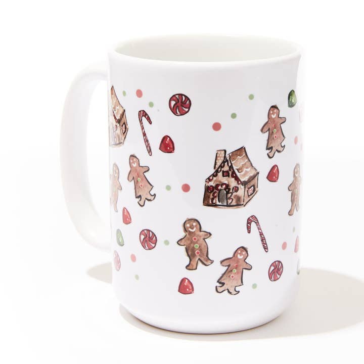 "Gingerbread" Holiday Mug for wholesale by Over the Moon Gift