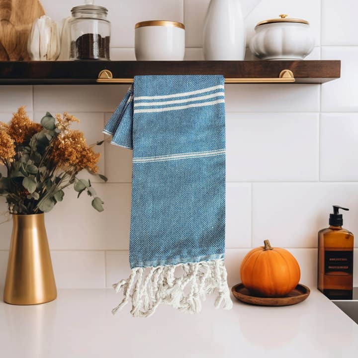 Gia Roma - Wholesale Hand Towel - Turkish Hand Towel w Tassels, colorful Cotton Kitchen Towels