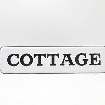 Stuga emalj metallskylt för wholesale av inVintage