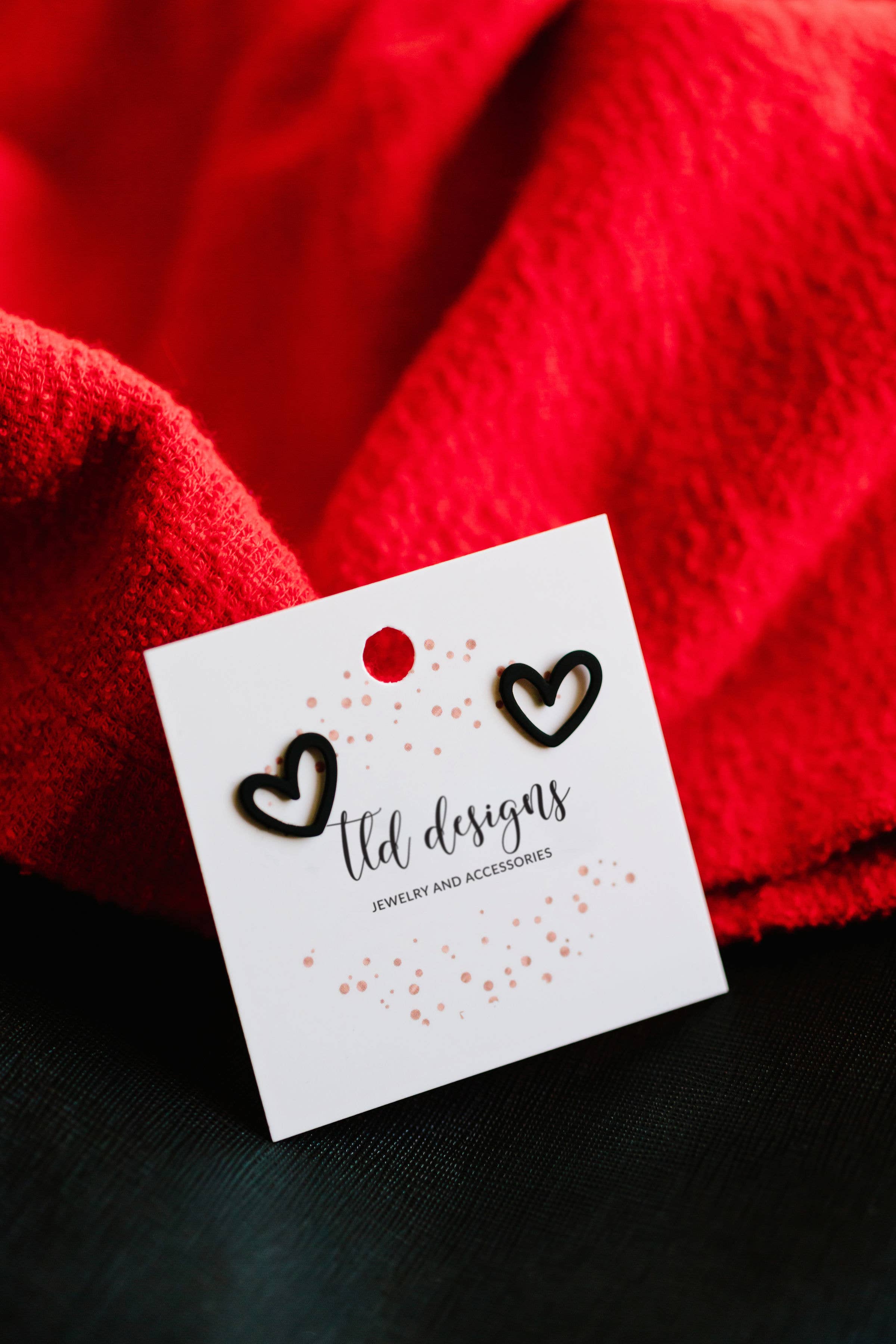 TLD Designs – wholesale Stud/post earrings – U stole my heart studs2