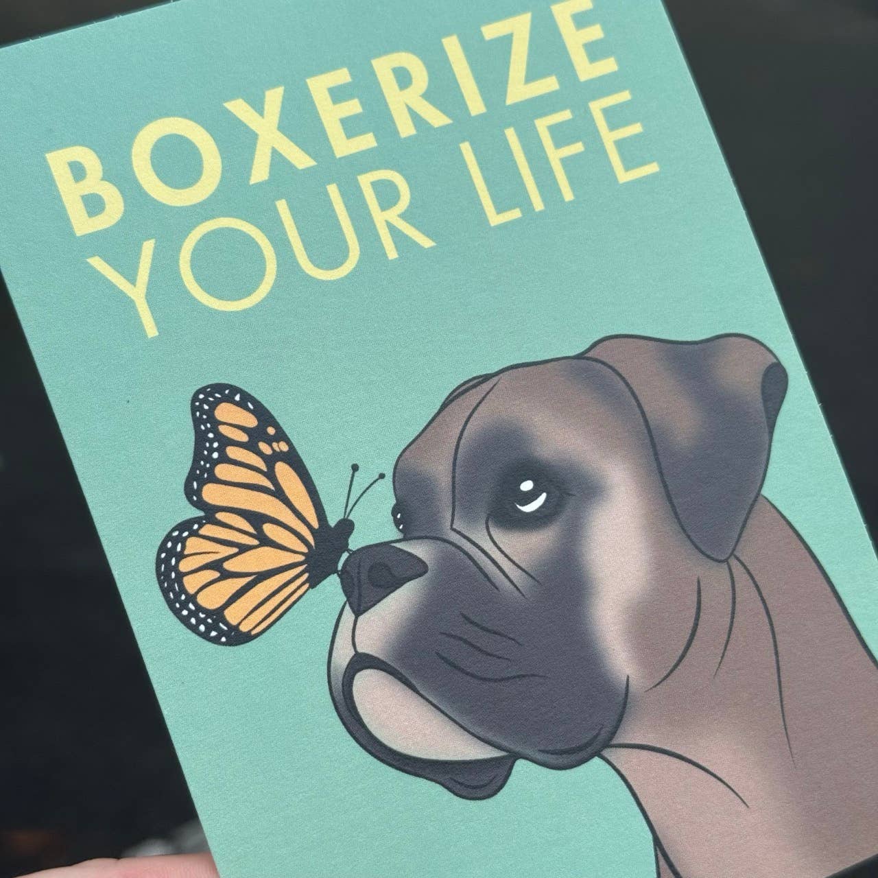 LOLLYPOPARTSTUDIO - Wholesale Everyday Greeting Card - Carte Boxer « Boxerize your life »4
