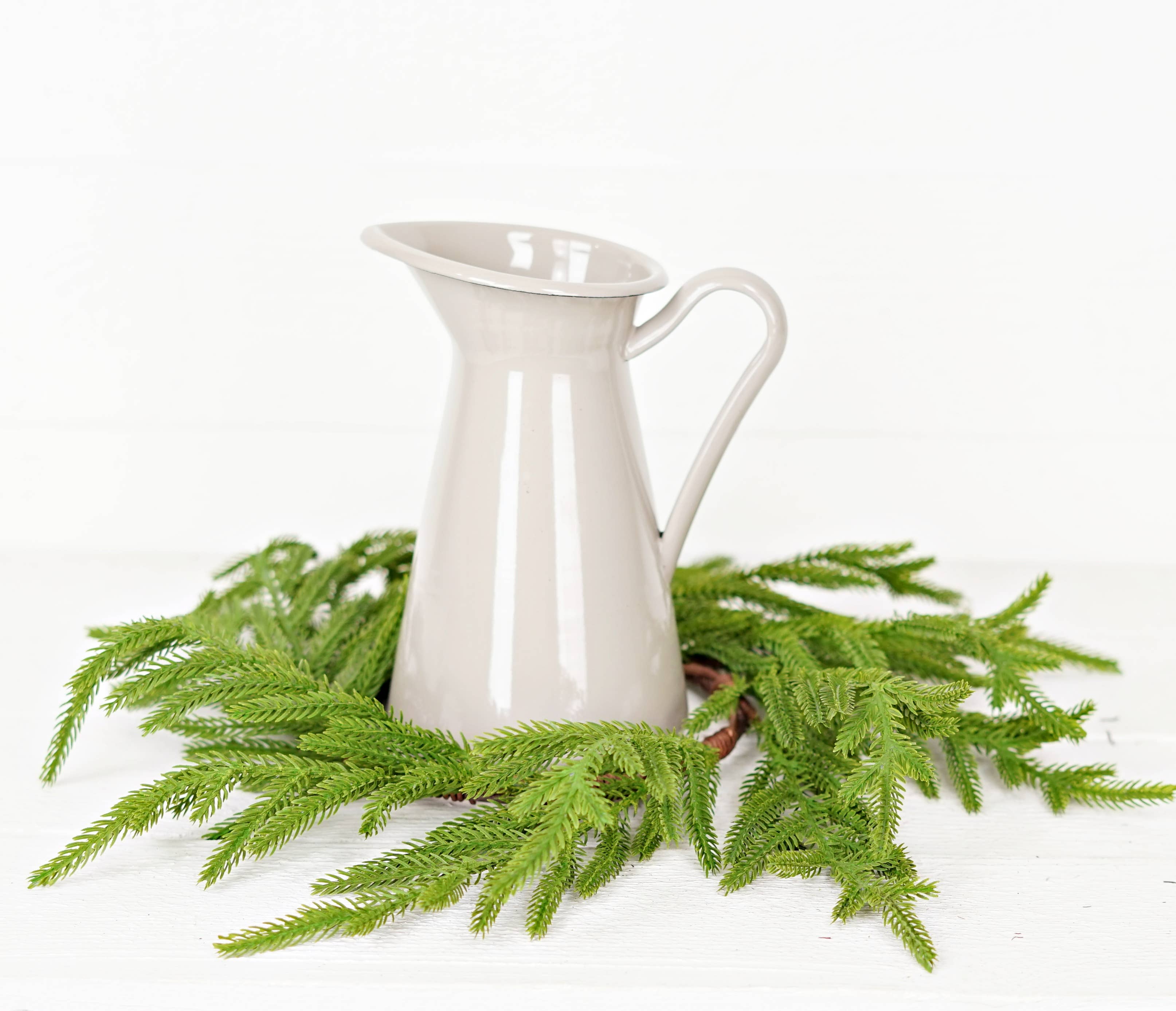 Holiday Depot Inc. - Wholesale Wreath - 510702- 18in(6.5)Wreath-Soft Touch Evergreen Norfolk Pine-7