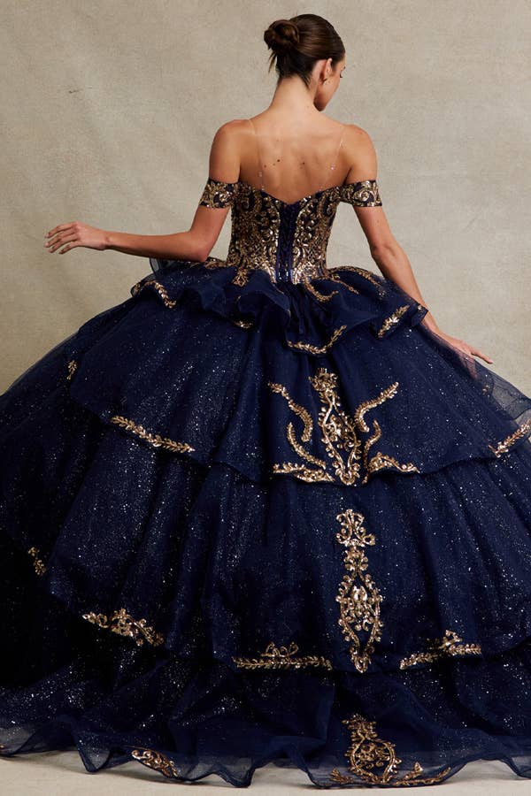 Babyfox Apparel - Wholesale Gown - Women's - Off Shoulder Sweetheart Embellished Quinceanera Ball Gown8