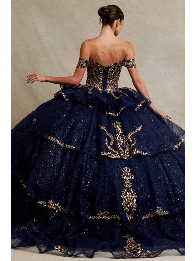 Babyfox Apparel - Wholesale Gown - Women's - Off Shoulder Sweetheart Embellished Quinceanera Ball Gown8