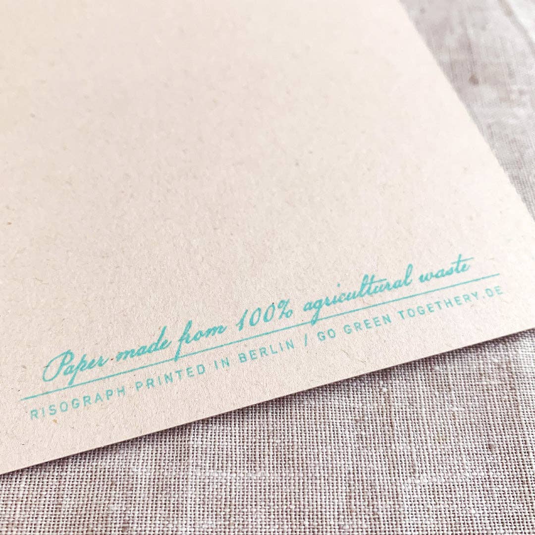 Togethery - Vente Cartes de Noël - Carte postale / Boules de Noël / Menthe1