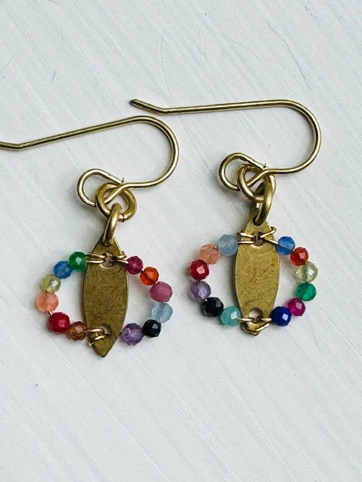 Tiny Side Stone Oval Earrings for wholesale by Darby Drake Jewelry & Design