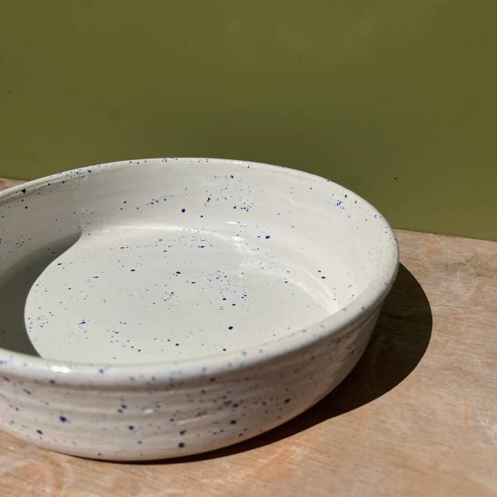 Blue Splatter Broodkom/Charcuterie Serveerschaal voor wholesale door Ninth House Goods