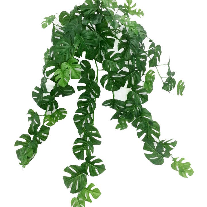 ES Essentials - Wholesale Artificial Plant - Split Philo Hanging Bush Real Touch Green 31"3