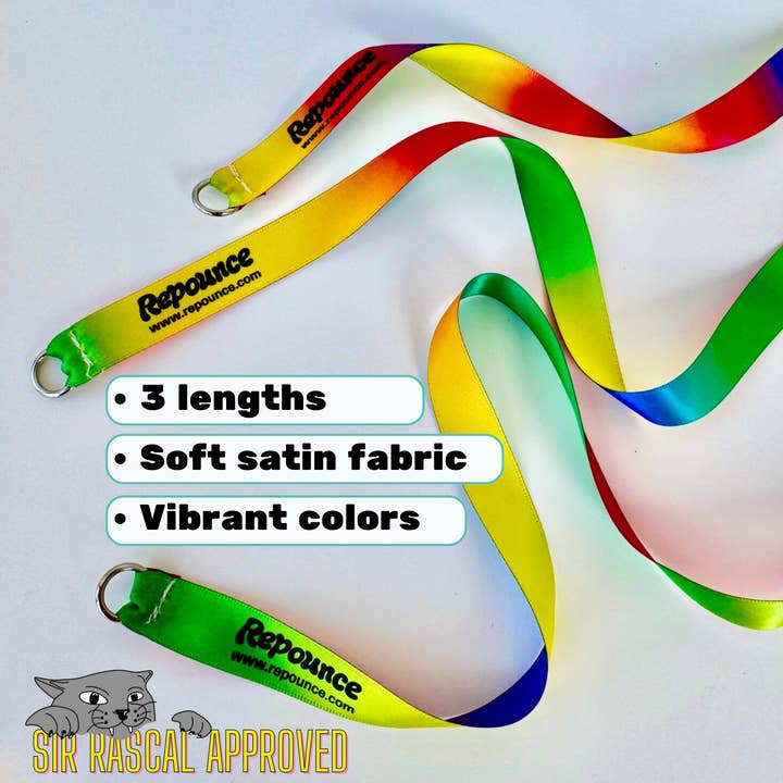 Repounce - Wholesale Pet Toy - Cat - Rainbow Ribbon Set - 3 Durable Multi-Length Cat Wand Toys1