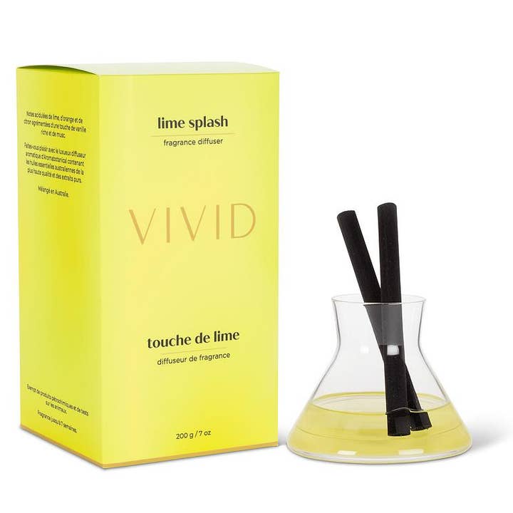 Lime Splash Modern Diffuser-5.5"H(7oz) for wholesale by Abbott