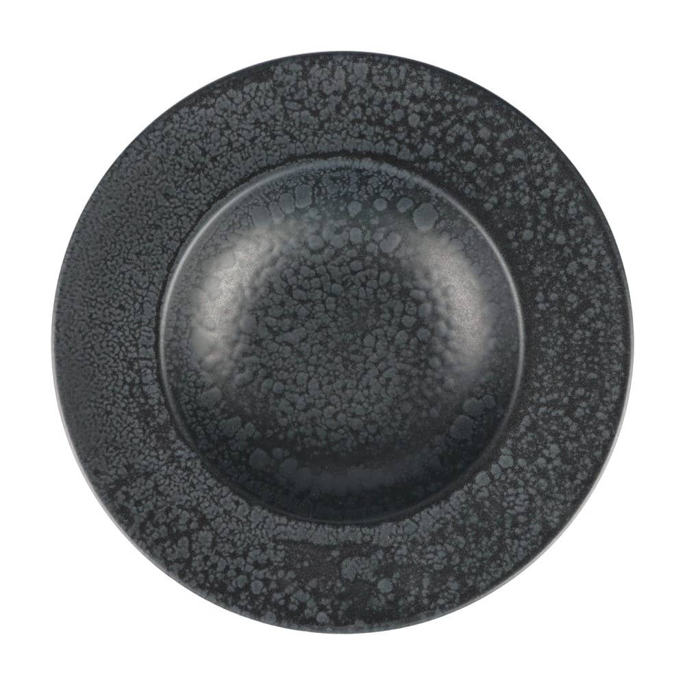 TABLESETTERS LIMITED - Wholesale Bowl - Mesa Ceramics Black Hammered Pasta Plate 22 cm1