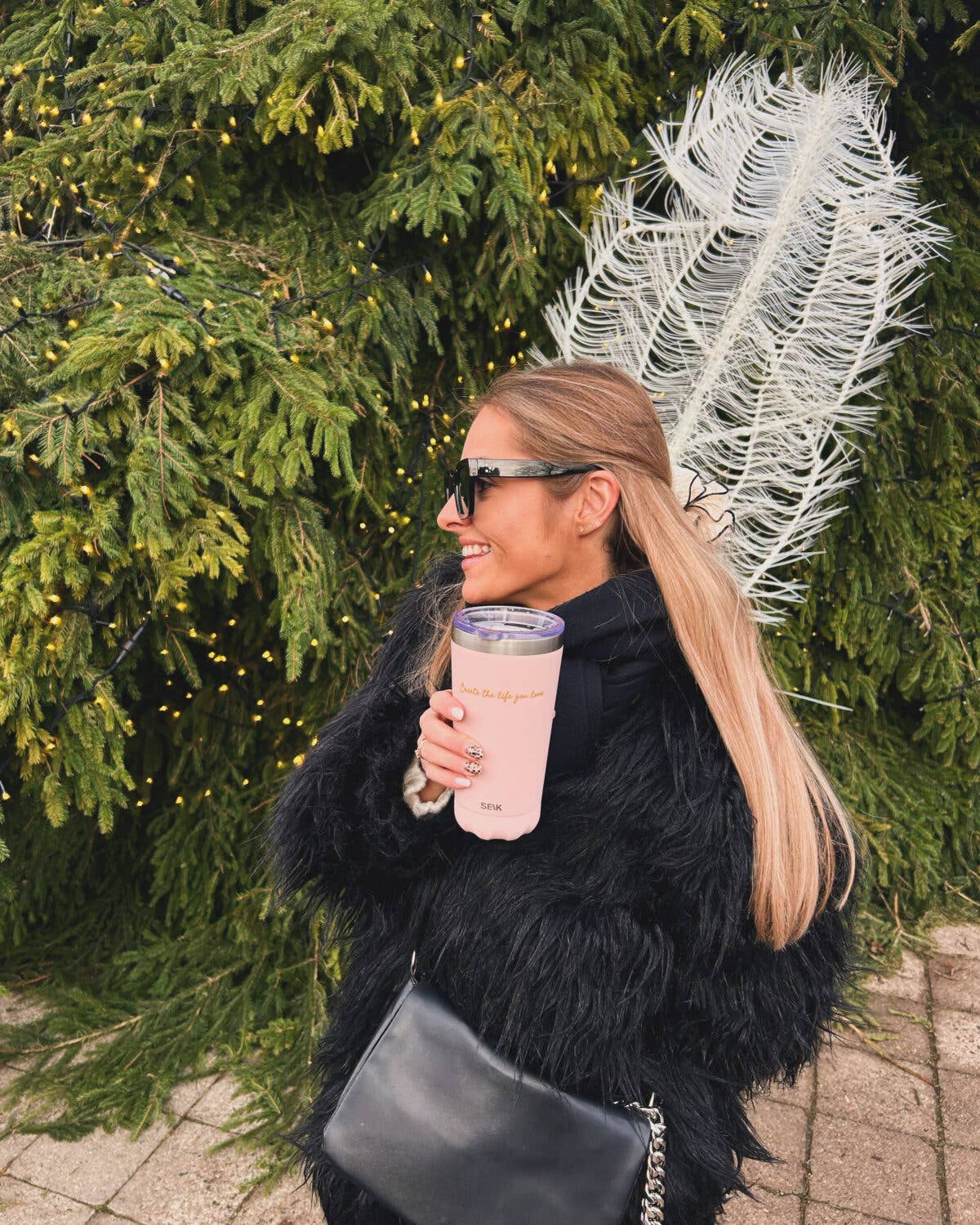 Pink Thermos/coffee cup - todays good mood is sponsored by... for wholesale on Faire6