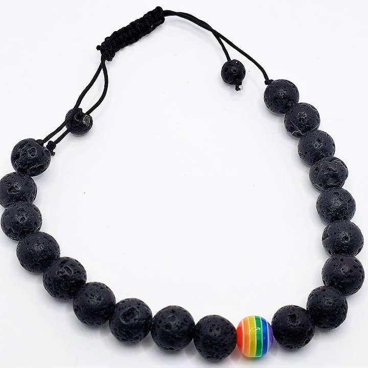 Unisex Pride Beaded Bracelet for wholesale by Tots And Tumblers Art