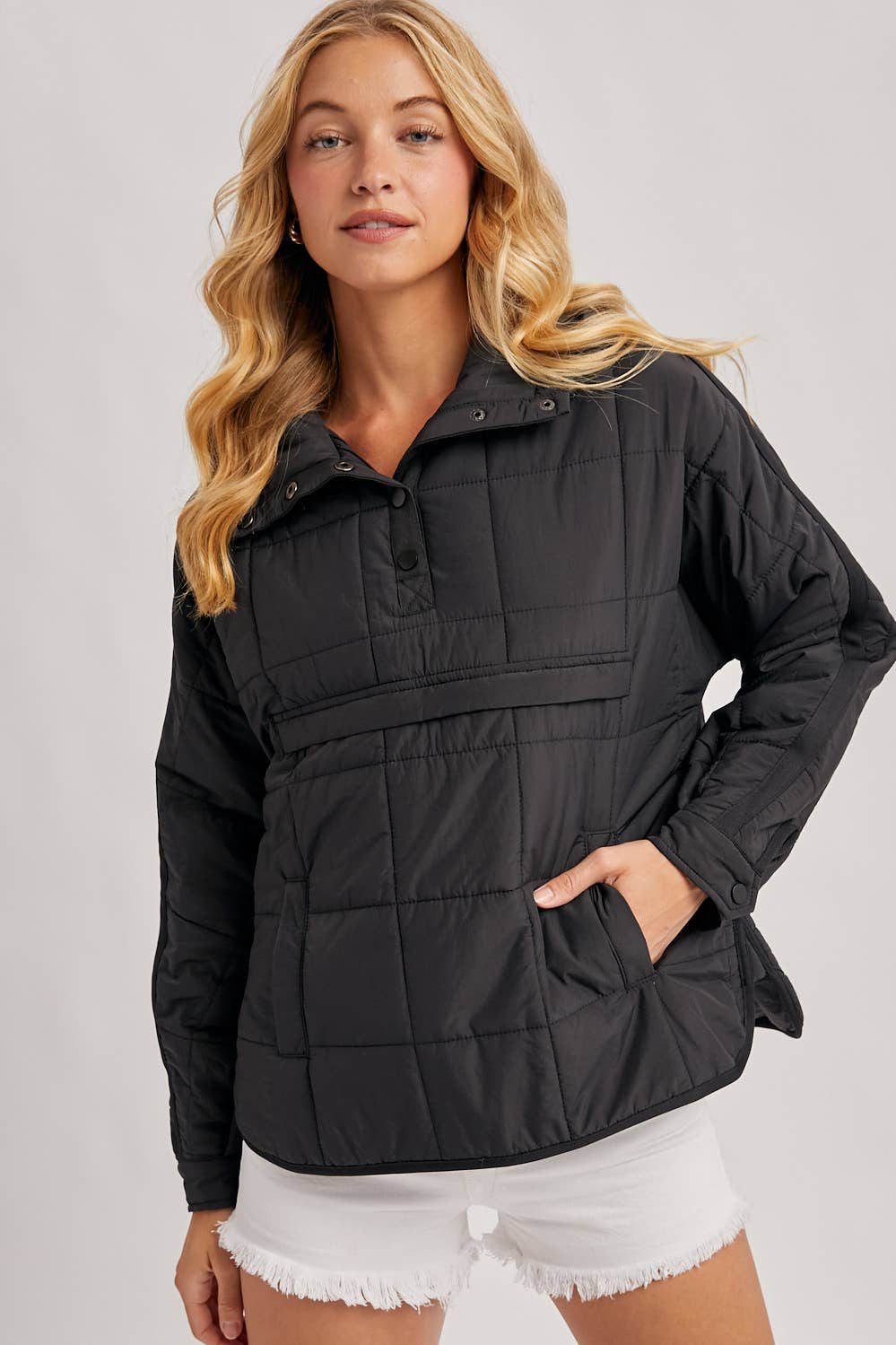 Bluivy - Vente Doudoune – femme - VESTE À CAPUCHE MATELASSÉE ENFILABLE10