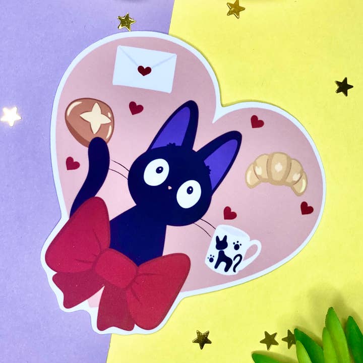 Anime Black Cat vinyl sticker| Jiji for wholesale by The little birdee co