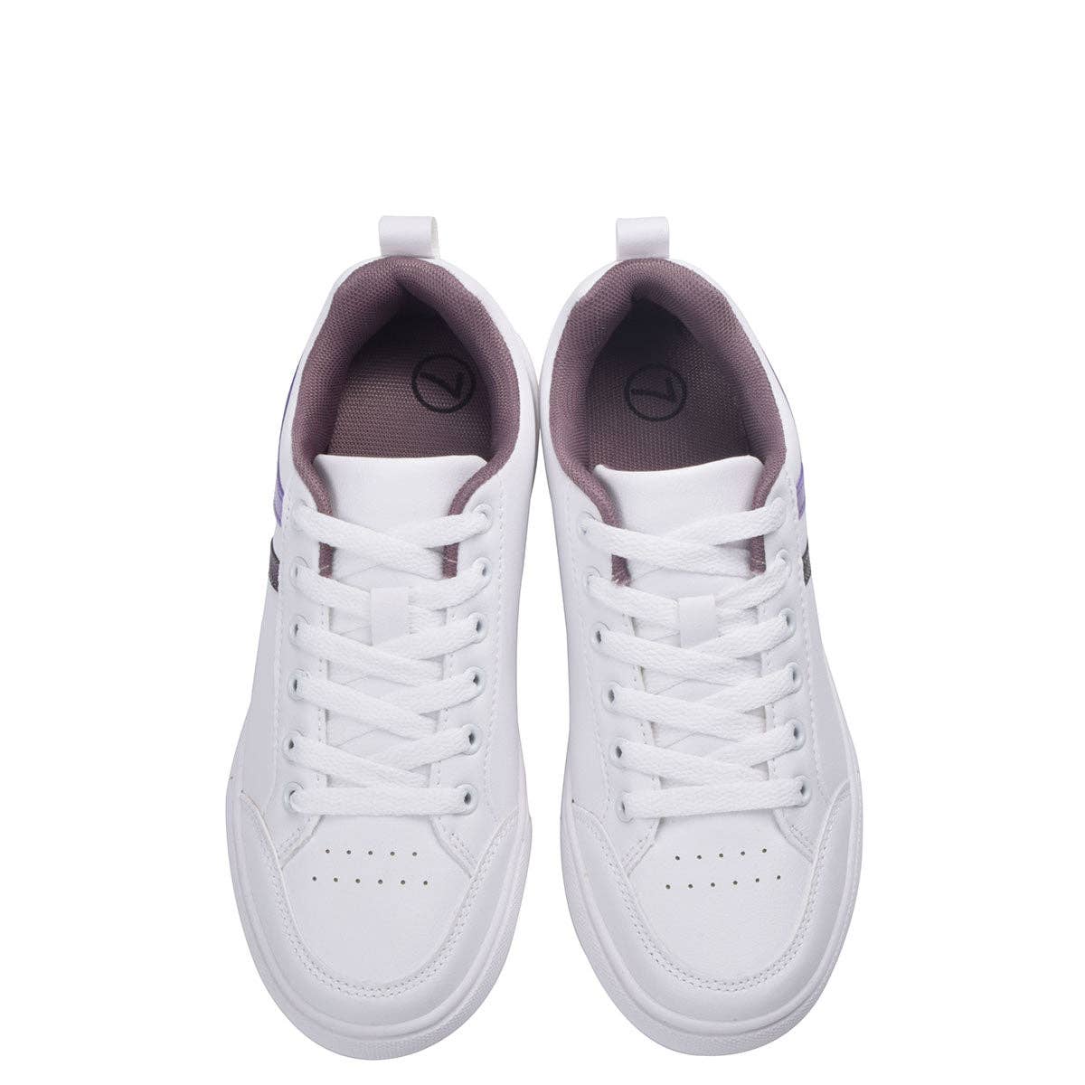 Mars Sky Shoes Wholesale - Vente Baskets tendance – femme - Geers 9519L Baskets basses classiques modernes pour femmes avec détail de bande latérale contrastante - Pack de 12 paires - 14,65/paire10