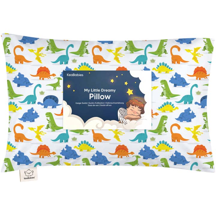 Happy Dino 13X18 Toddler Pillow With Pillowcase for wholesale on Faire