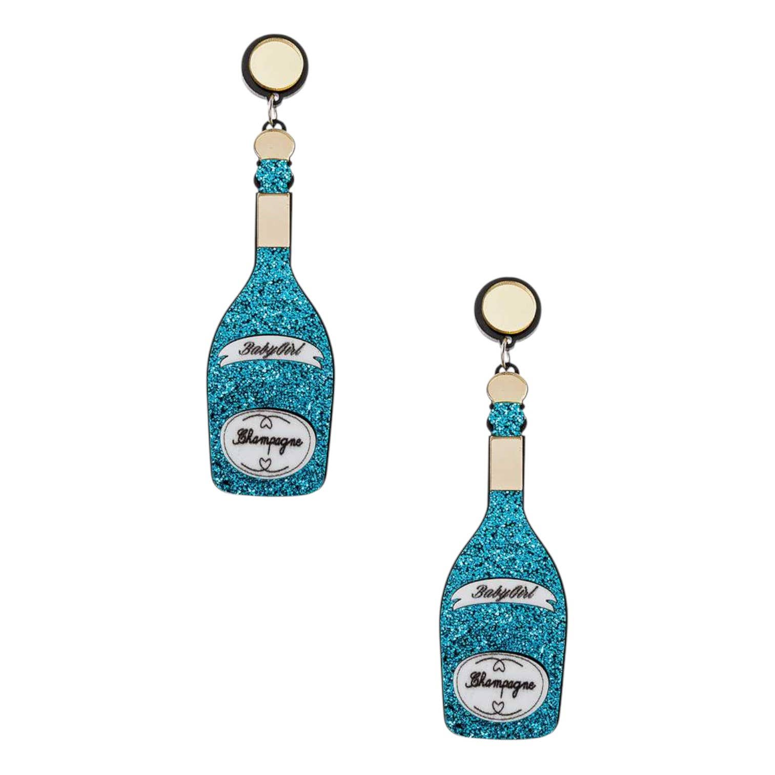 LA Jewelry Plaza – wholesale Hängande örhängen – Champagneflaska ikoniska örhängen3
