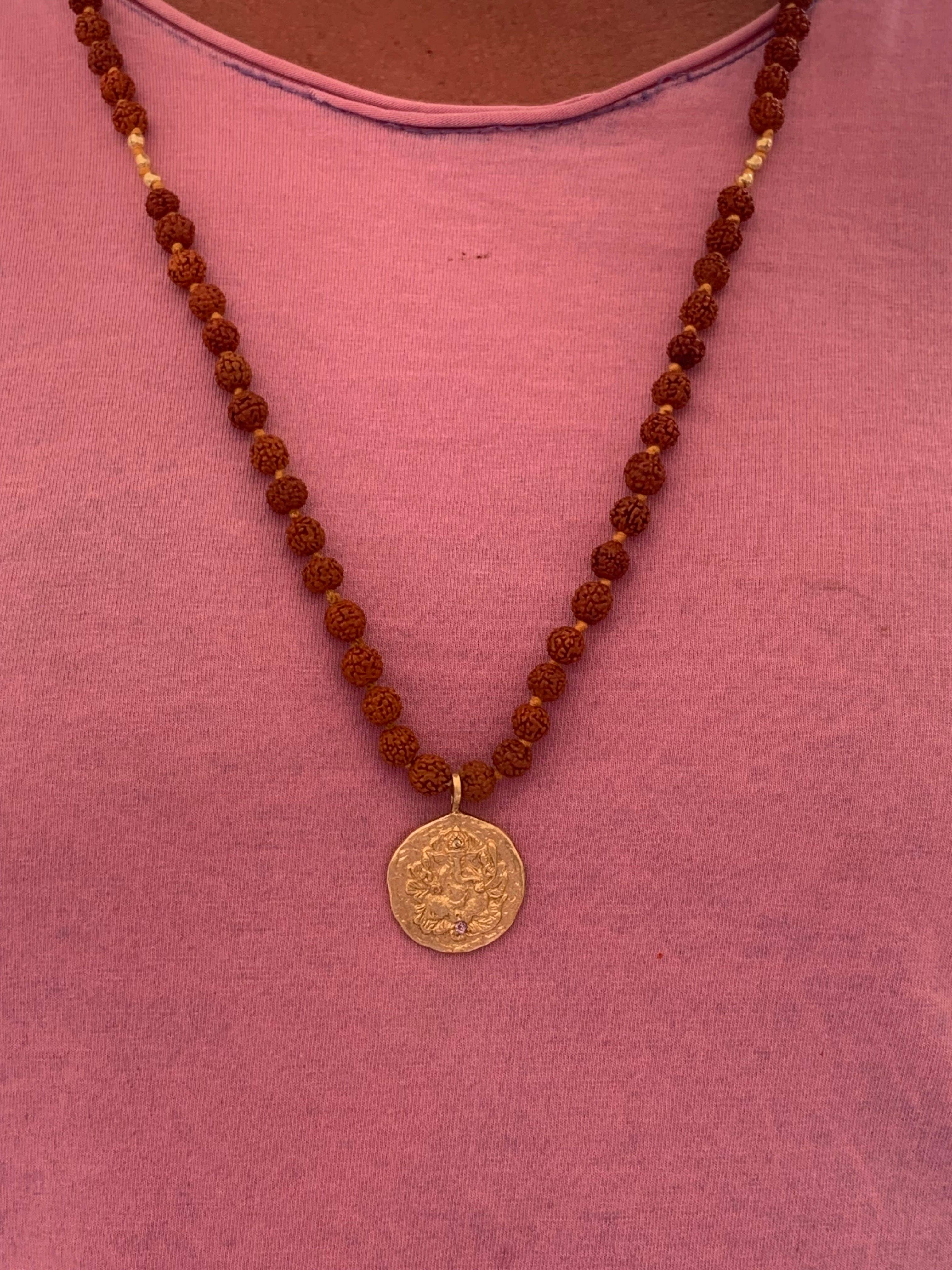 Aurobelle Ibiza - Wholesale Prayer Beads Necklace - Ganesha healing Mala7