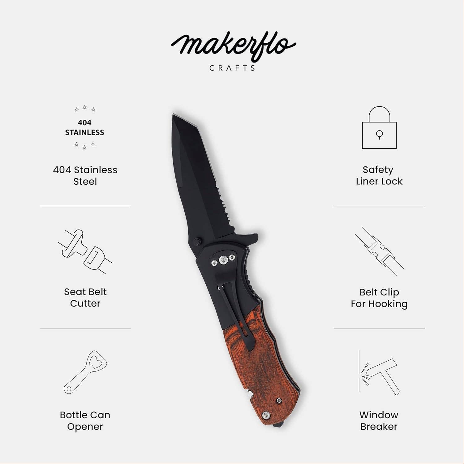 MakerFlo - Wholesale Pocket Knife/Holder - Pocket Knives - "The Beast"15