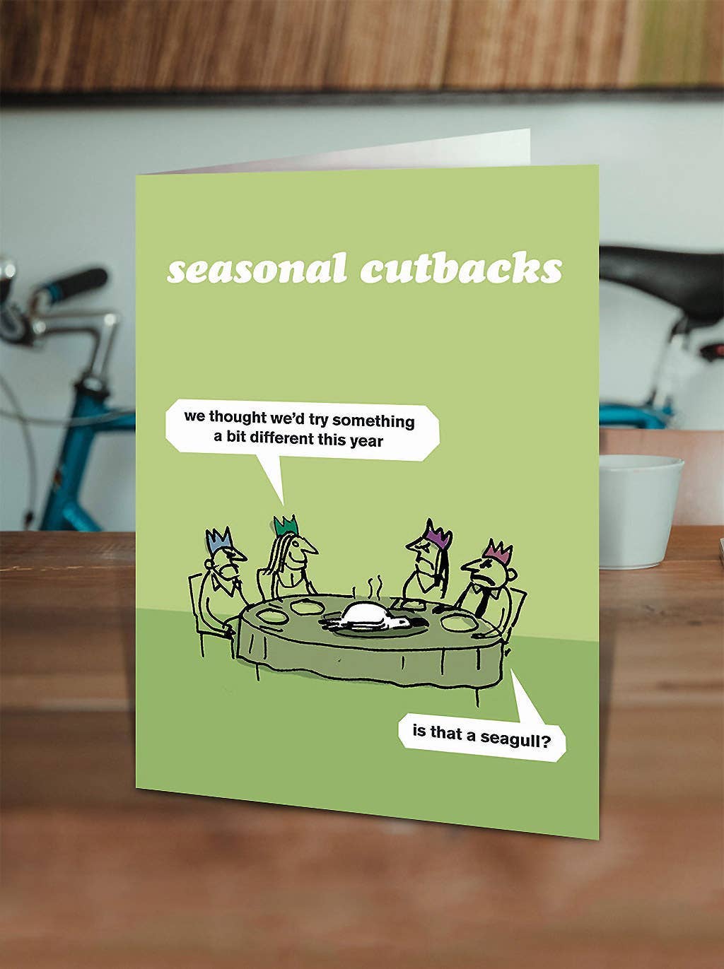 Brainbox Candy - Vendita all'ingrosso Biglietti di auguri di Natale - Divertente biglietto di Natale con gabbiano Cutbacks di Modern Toss1