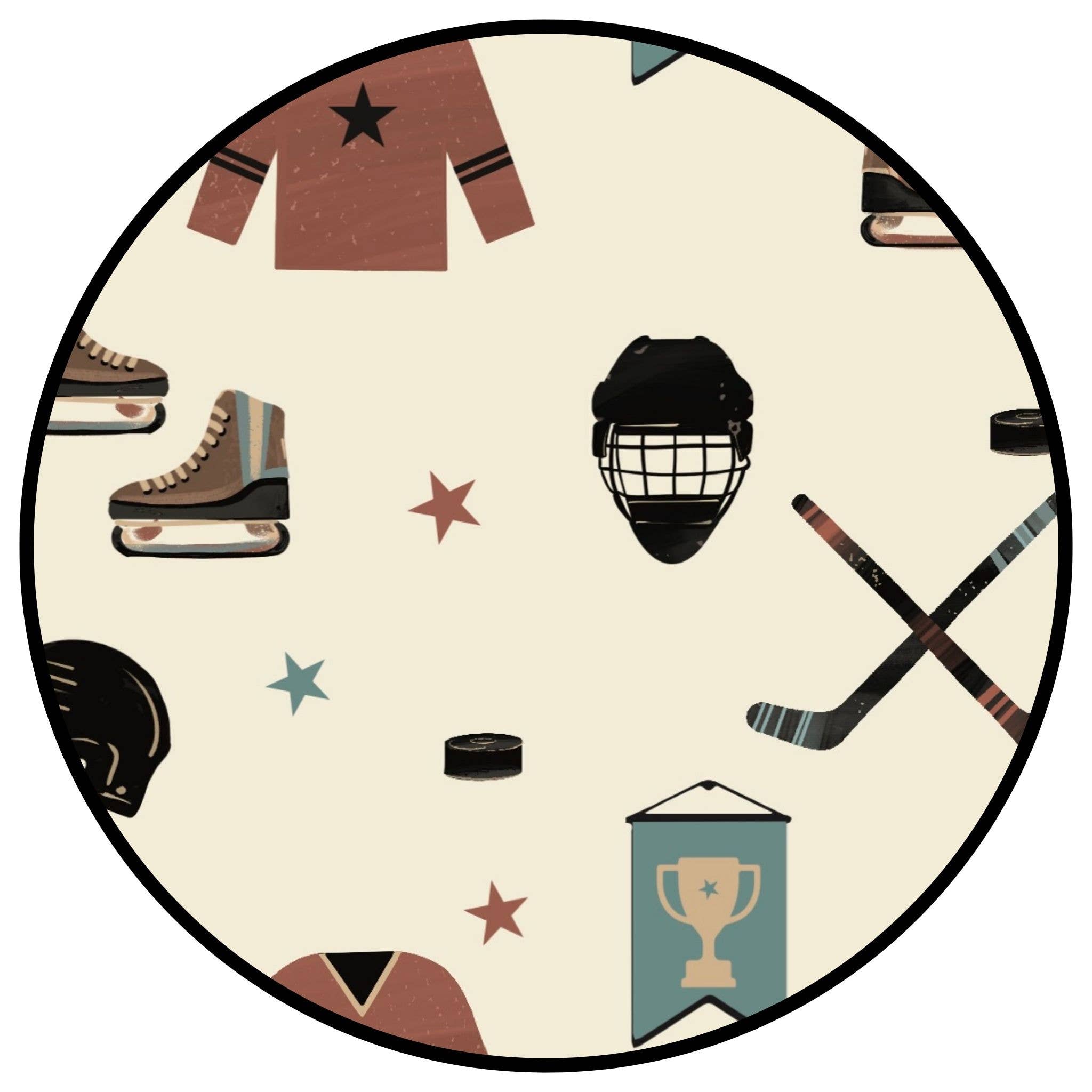 Bege/Multi Romper de Pé de Bambu Conversível Hat Trick Hockey para venda a revendedores na Faire4