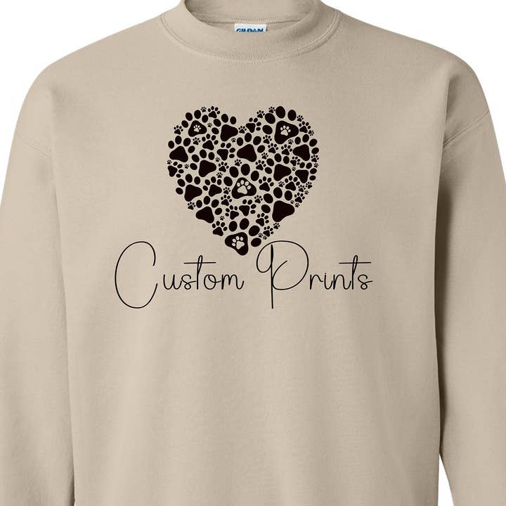 35+ Custom Basic Crewneck Sweaters - screen print for wholesale by Sycamore Creek Makers
