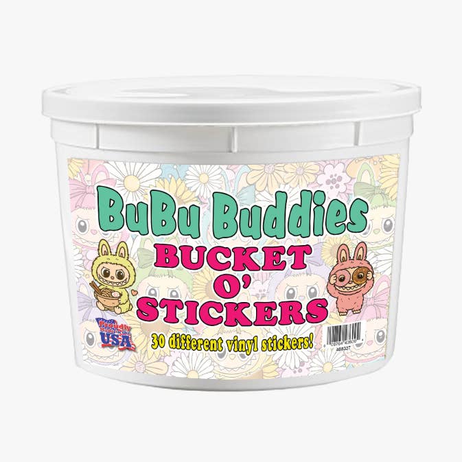 BuBu Buddies (Labubu inspired) Bucket o' Stickers for wholesale by SJT Enterprises, Inc.