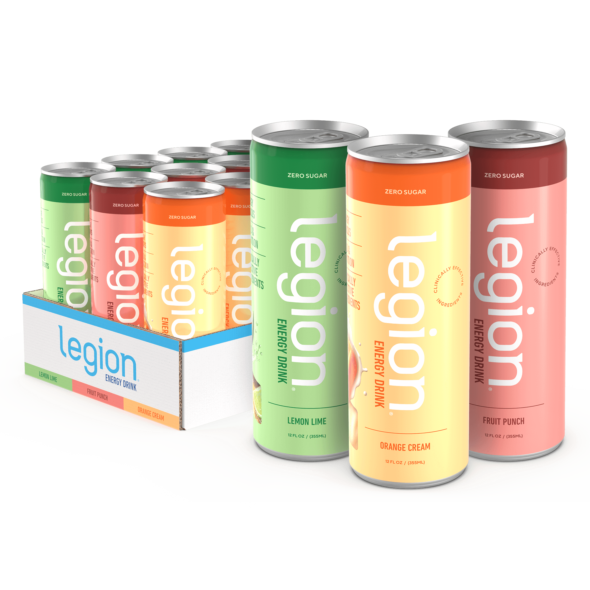 Legion Athletics, Inc. - Wholesale Sports/Energy Drink - Energy Drink naturally sweetened and flavored - Case  (12 Cans)11