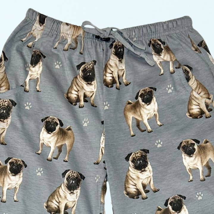 E&S Pets - Wholesale Sleepwear Bottom - Women's - Pug Pajama Bottoms - Pet Lover Pajama Pants