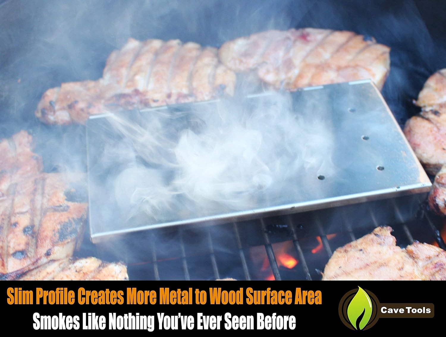 Innovarix - Wholesale Outdoor Grill Tools - CLOSEOUT-Cave Tools Grill Smoker Box Starter Kit3