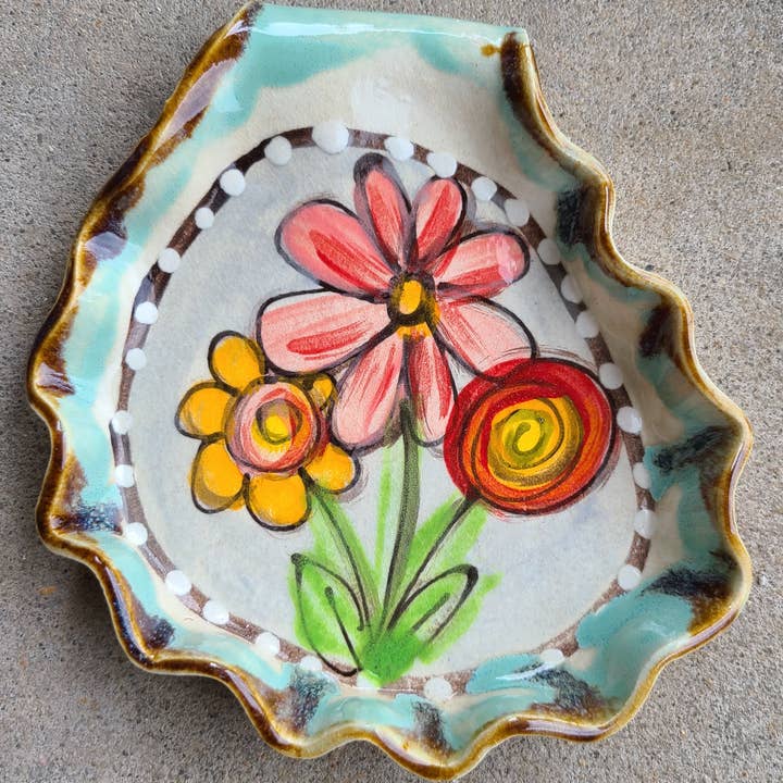 Spoon Rest (Drip Flowers) for wholesale by Heartfelt Traditions