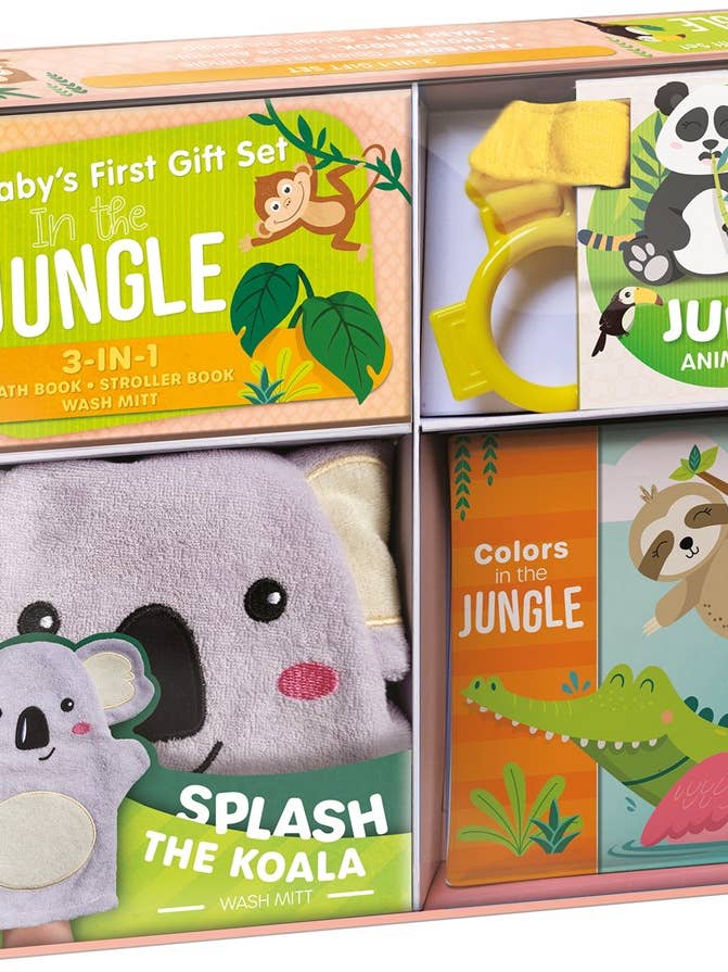 Jungle Fun Baby Gift Set: Soft Books for Toddlers 1-3 for wholesale by Independent Publishers Group