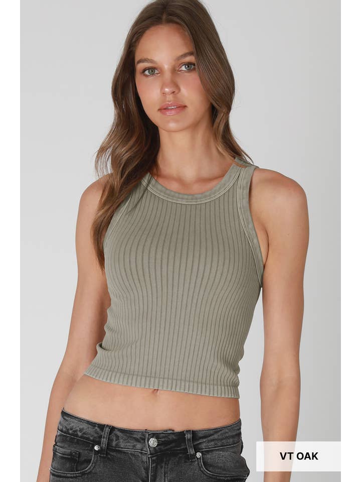 NIKIBIKI - Vente Débardeur – femme - NS8358 - Débardeur vintage à larges côtes