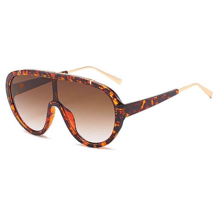 J+F Aviator Tortoiseshell zonnebril voor wholesale door Jak & Fox