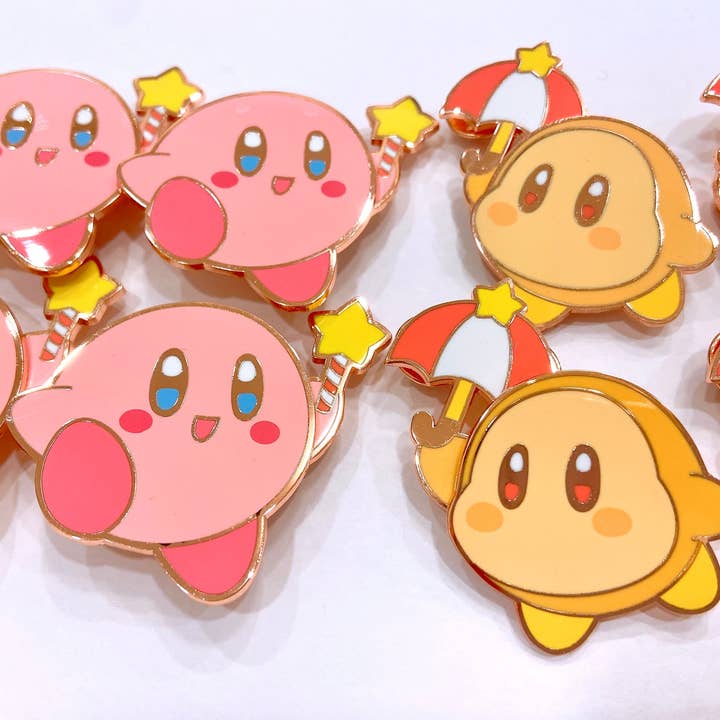 ToasterKiwi - Vendita all'ingrosso Spilla da bavero - Spilla smaltata Kirby Bobble3