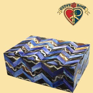 Wave Pattern Resin Box for wholesale by Gypsy Rose