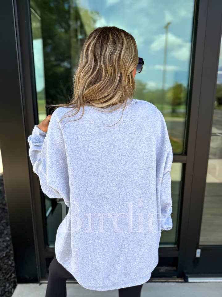 birdie - Wholesale Graphic Sweatshirt - Women's - Vintage Duck Ash Gray Graphic Crewneck 4