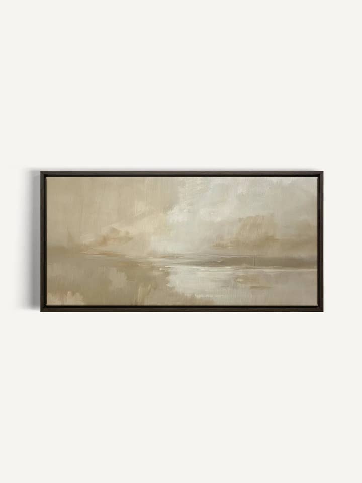 LAC D'IVOIRE, Œuvre sur toile étirée pour la vente par Oleka Canvas