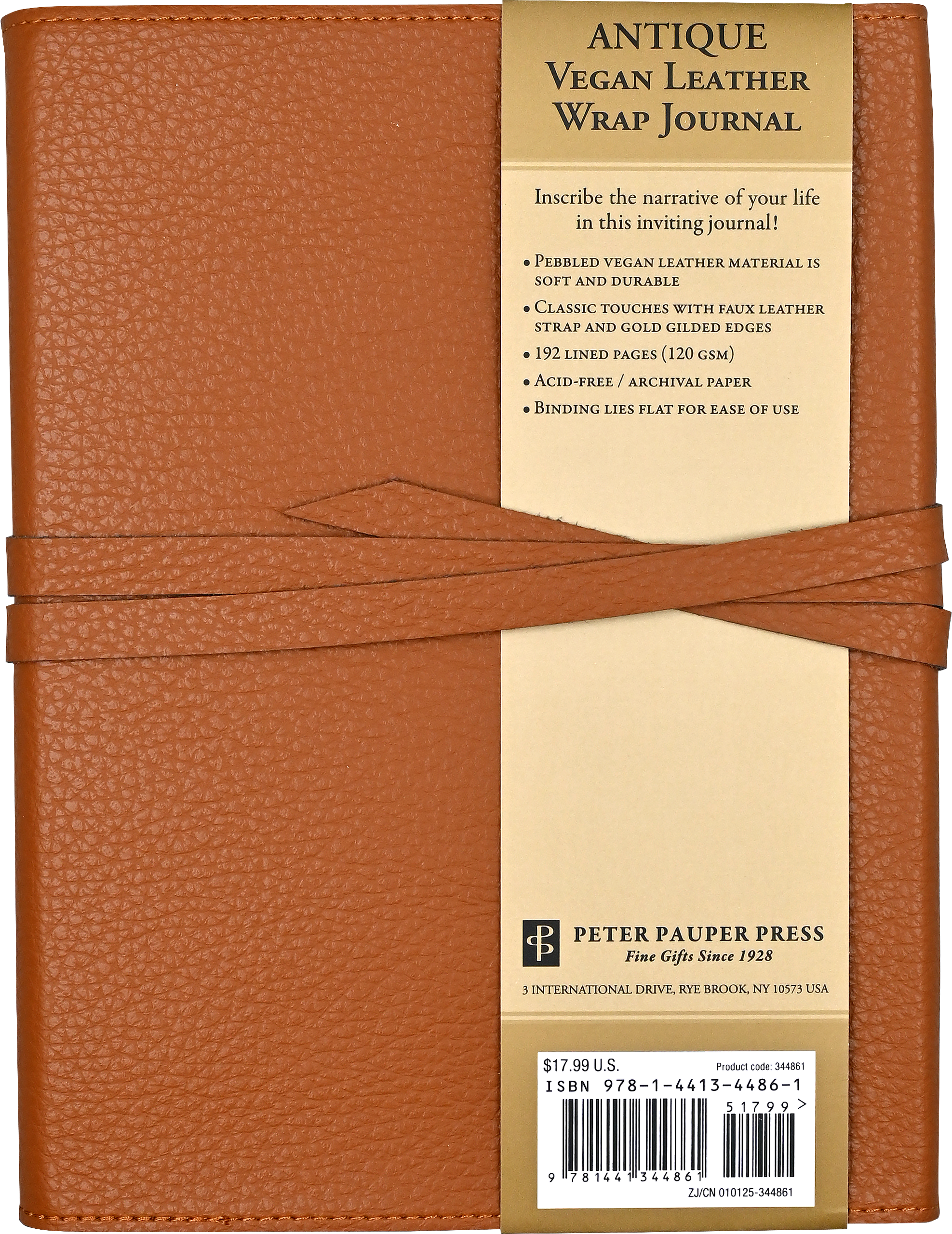 Peter Pauper Press - Wholesale Journal/Diary - Leather Wrap Journal3