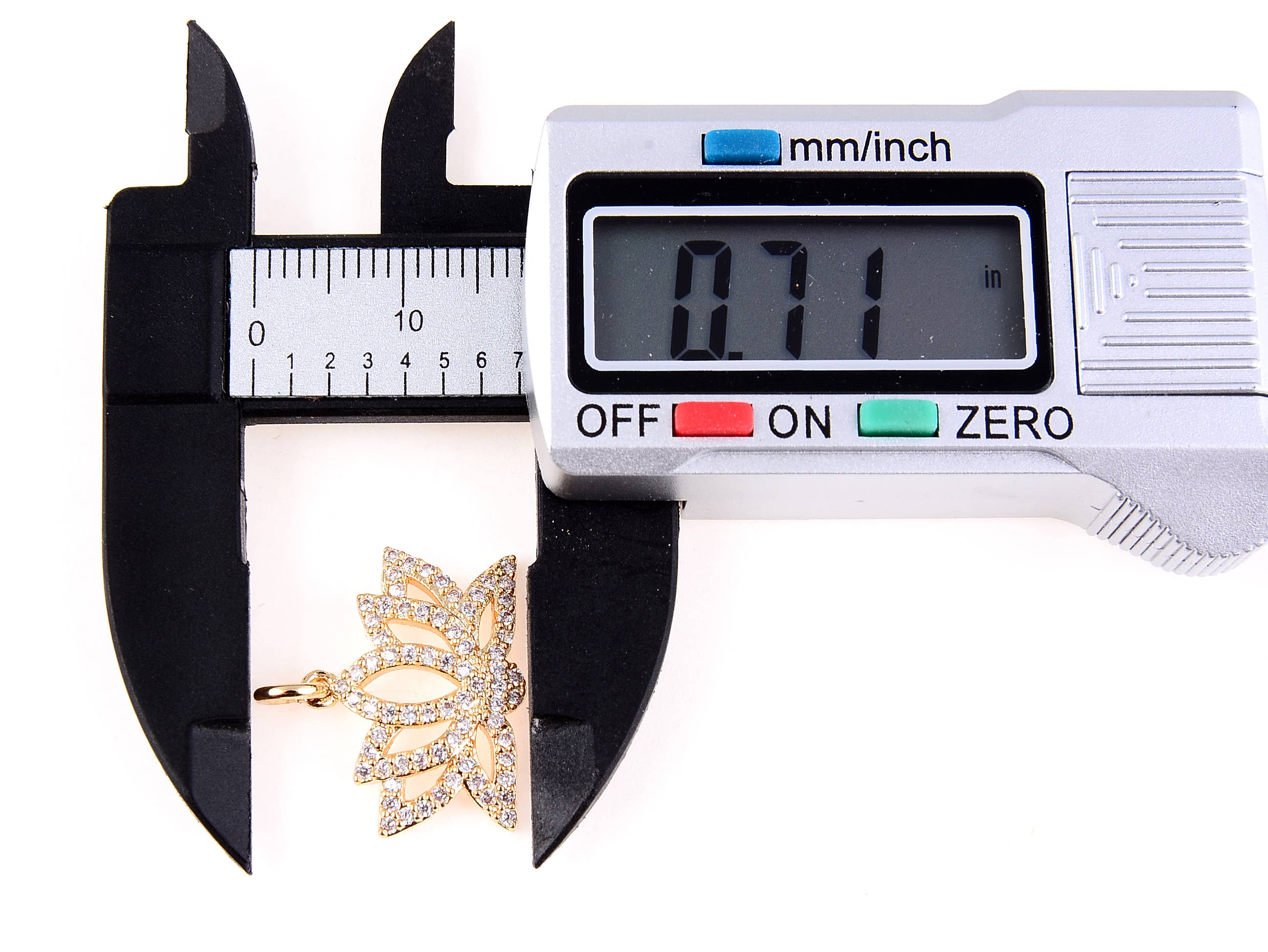 Beads Creation - Wholesale Individual Charm/Pendant - 18K Gold Filled Lotus Charm Pendant, CP0517