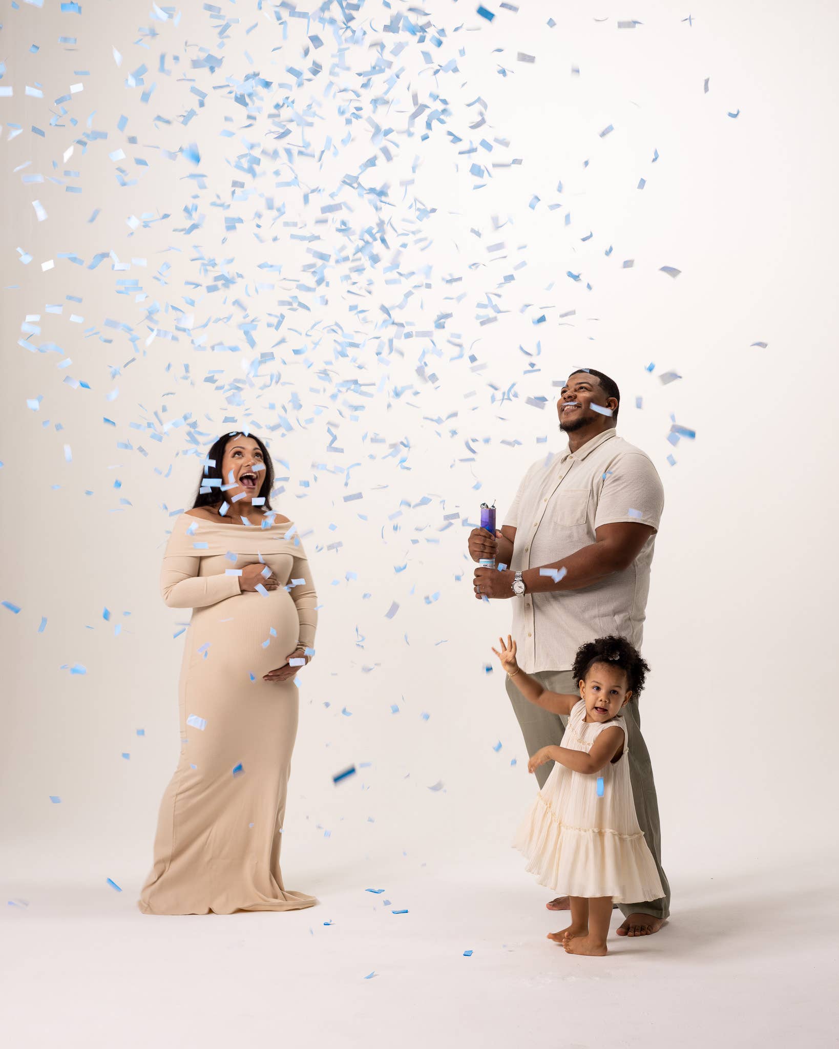 Ultimate Confetti – wholesale Party Popper – Babyblå könsavslöjande konfettikanon (12")2