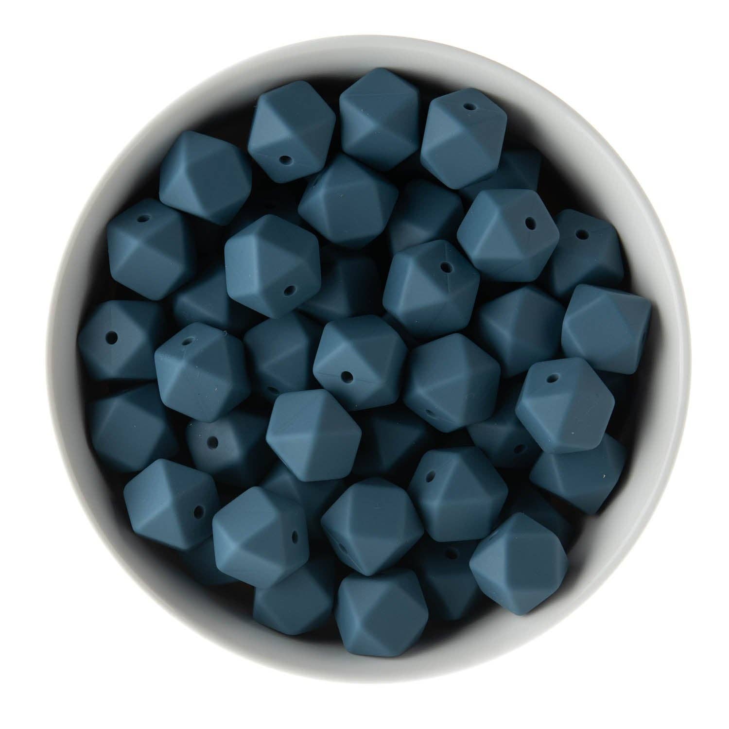 Cara & Co Silicone Craft Supply – wholesale Beads – 14mm Hexagon Silicone Beads16