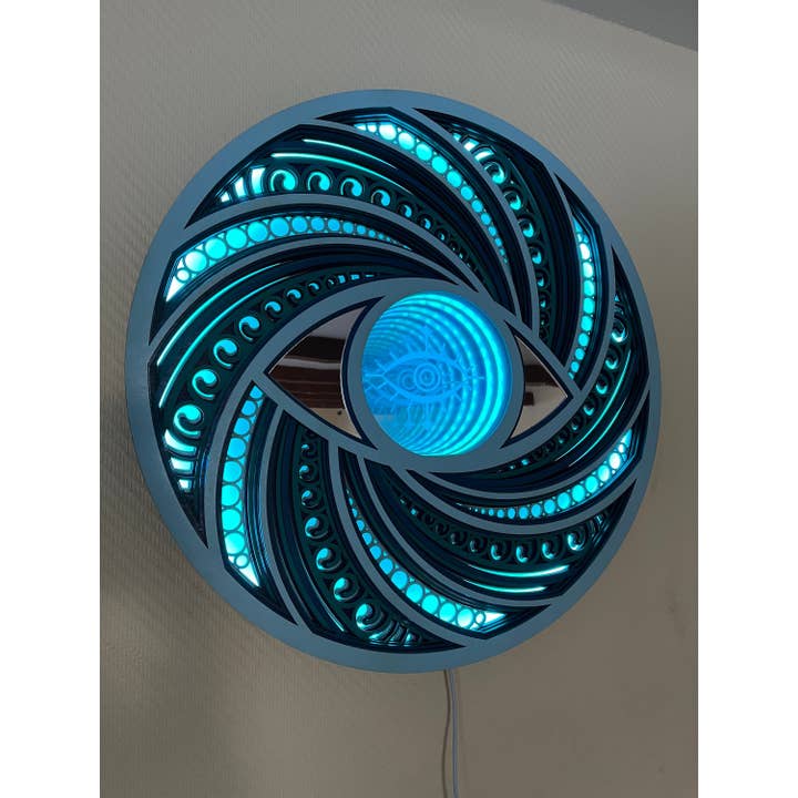 Bescherming tegen gloeiende LED-wanddecoratie in het boze oog voor wholesale door BHDecor